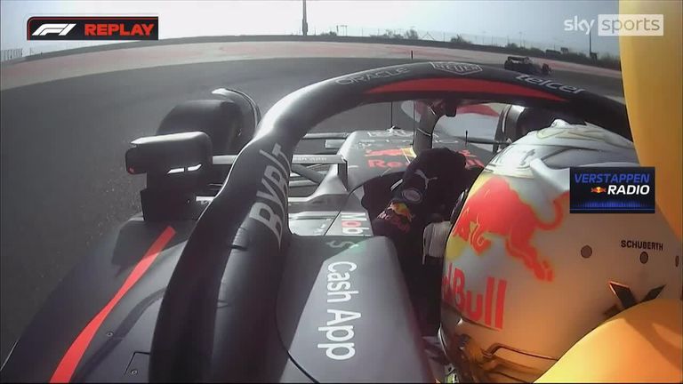 Max Verstappen took to the radio to tell Red Bull that he was not happy with Ferrari's position during P1 in Bahrain.
