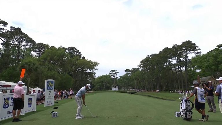 Cory Conners made a superb hole-in-one pass for 3rd in 7th during the opening round of RBC Heritage 