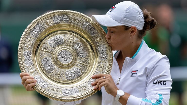 Ashleigh Barty is the current Wimbledon champion