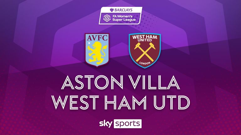 WSL Aston Villa 1-2 West Ham