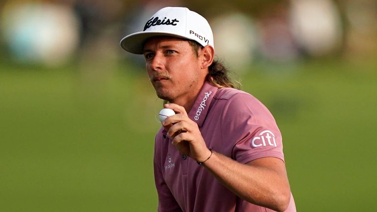 Cameron Smith's reaction after hacking the winning hit was 18th in The Players Championship