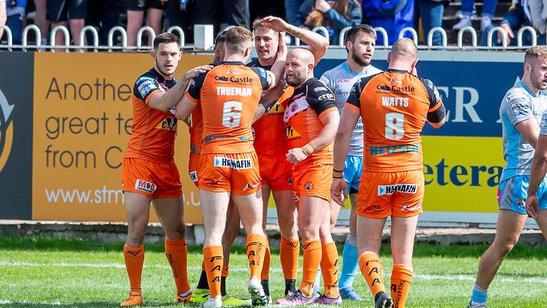Congratulations to Castleford's James Clear on his attempt against Leeds.