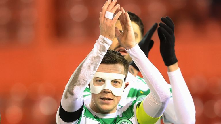 Celtic Callum McGregor full time vs Aberdeen