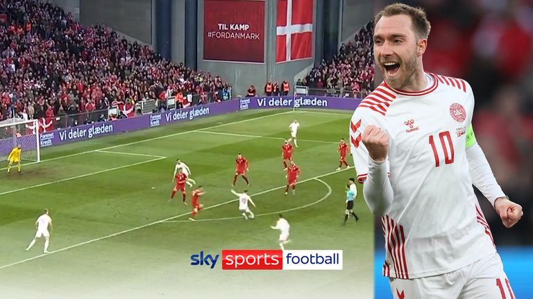 & # 39; superhero & # 39; Eriksen scores a goal!