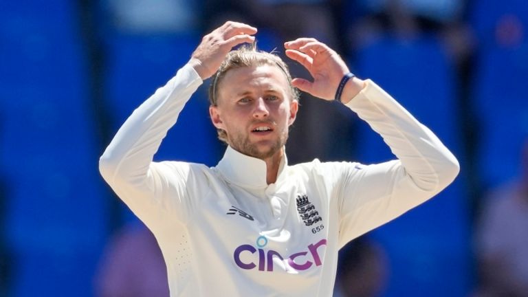 There was frustration for England captain Joe Root as his team failed to beat the West Indies in Antigua