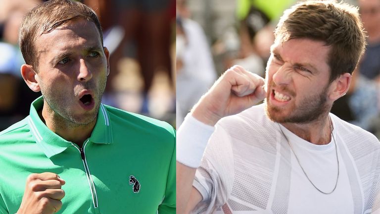 Dan Evans and Cameron Norrie advance to the next round on a hot day in the Southern California desert