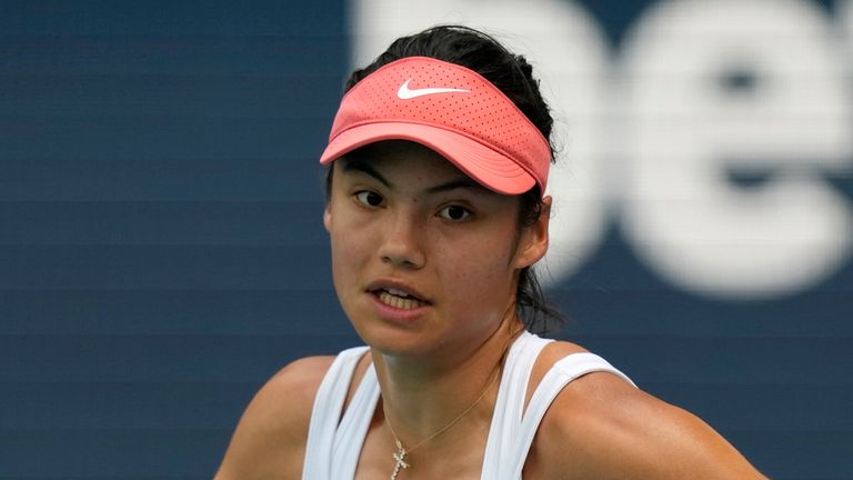 Emma Raducano was knocked out in the second round of the Miami Open