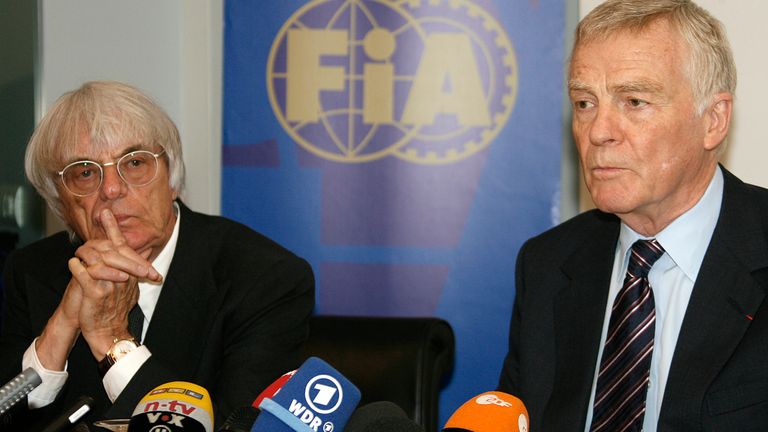Bernie Ecclestone and Moseley pictured in 2009