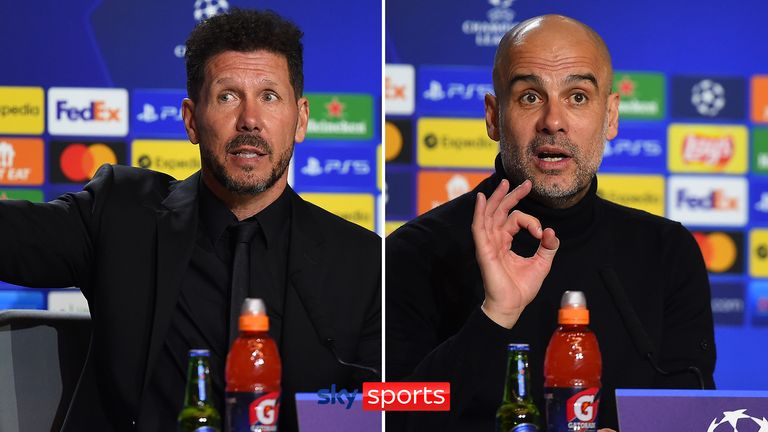 Manchester City boss Pep Guardiola has denied criticizing Diego Simeone's playing style after the Atletico Madrid boss suggested they were being praised with disdain.
