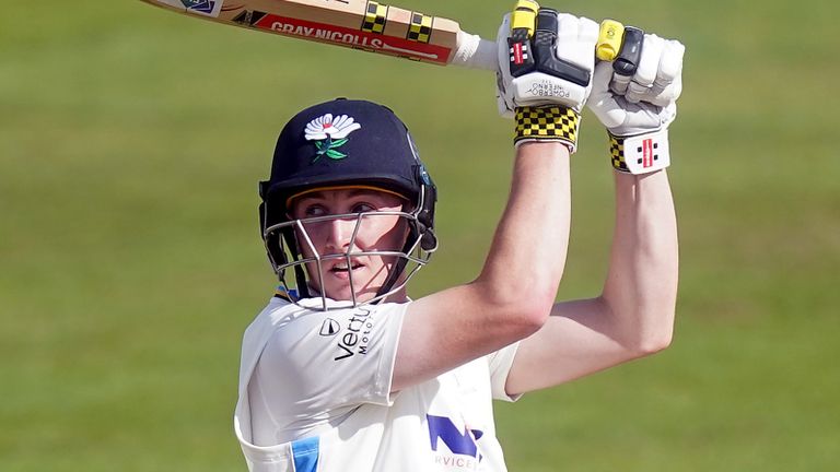 Harry Brook hit 56 of 48 unbeaten balls to see Yorkshire over the line