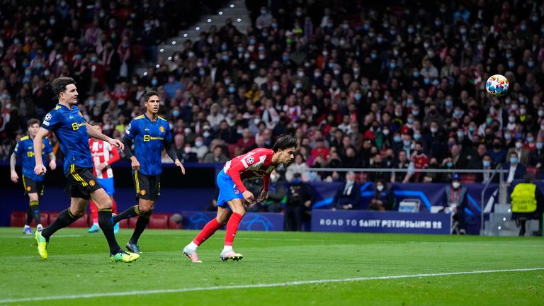 Joao Felix rises to brilliantly head Atletico in front