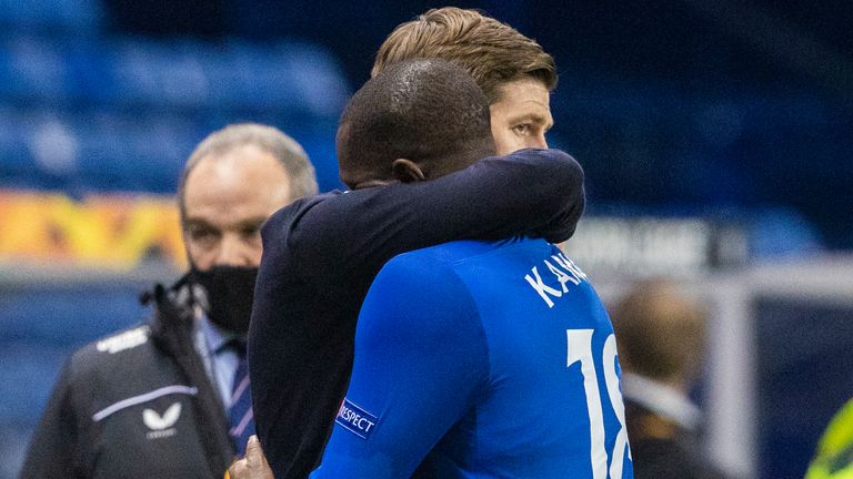 Kamara was supported by then-Rangers manager Steven Gerrard 