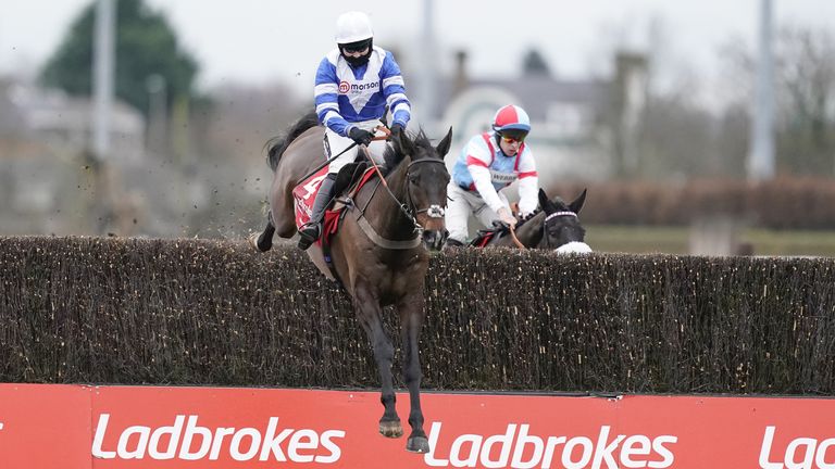Frodon and Bryony Frost on their way to winning King George at Kempton