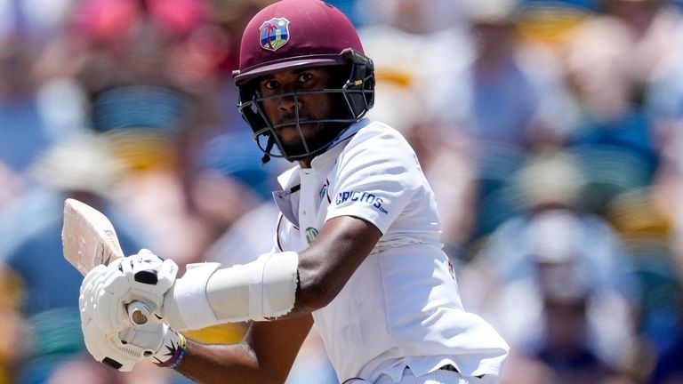 Windies captain Kraigg Brathwaite hit for nearly 16 hours in a Test match, using 894 combined deliveries