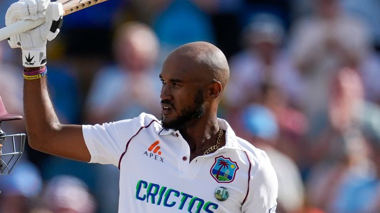 West Indies captain Craig Brathwaite fought for over 11 hours on his team's first outing in Barbados
