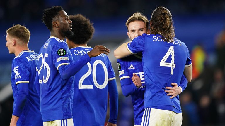 Leicester were relatively uneasy in defense against Rennes