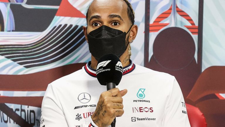 Lewis Hamilton says Mercedes is struggling before the start of the new season