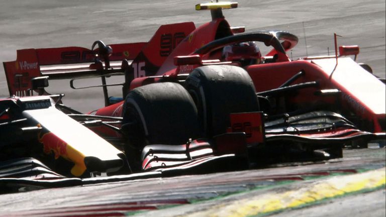 Look at the infamous moment in 2019 when Max Verstappen forced Charles Leclerc off the track in Austria