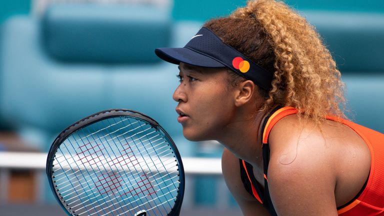 Naomi Osaka scored her first win over a top 20 player since last year's Miami Open