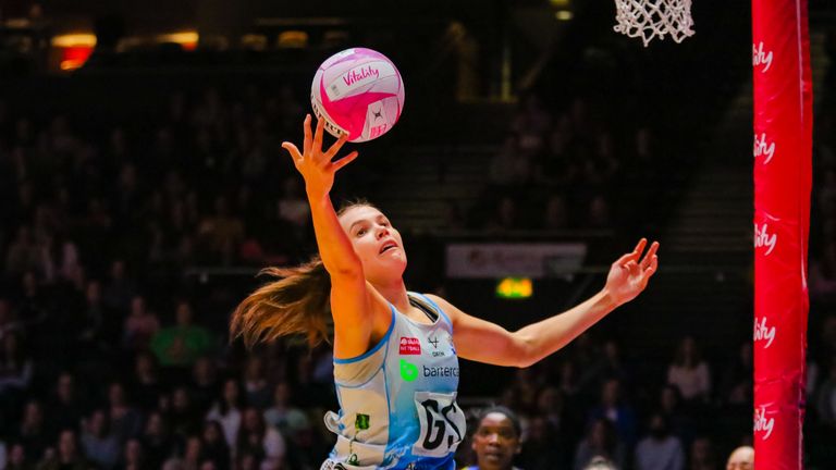 Leeds Rhinos Netball finished off the Spring encounter with a high performance (Image source: Ben Lumley)