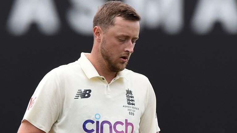 Ole Robinson stayed out on Day 4 with a back injury, a real doubt in England's first game against the West Indies 