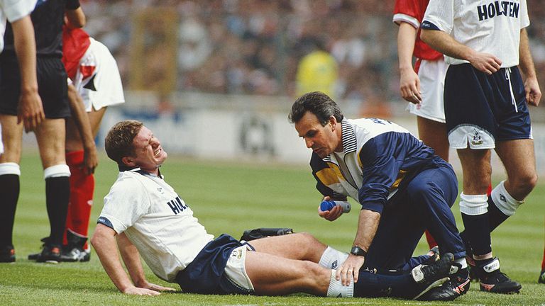 Gascoigne's career path was changed when he was badly injured in the 1991 FA Cup Final