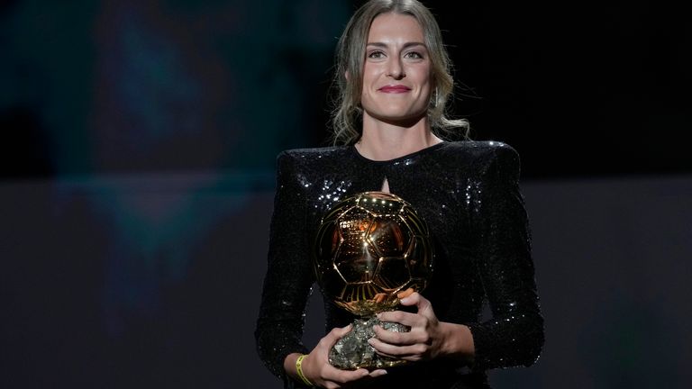Alexia Putillas was chosen as the best female footballer