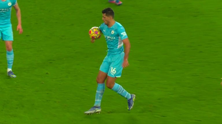 Rodri was handball