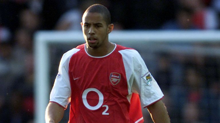 Ryan Gary playing for Arsenal in 2003