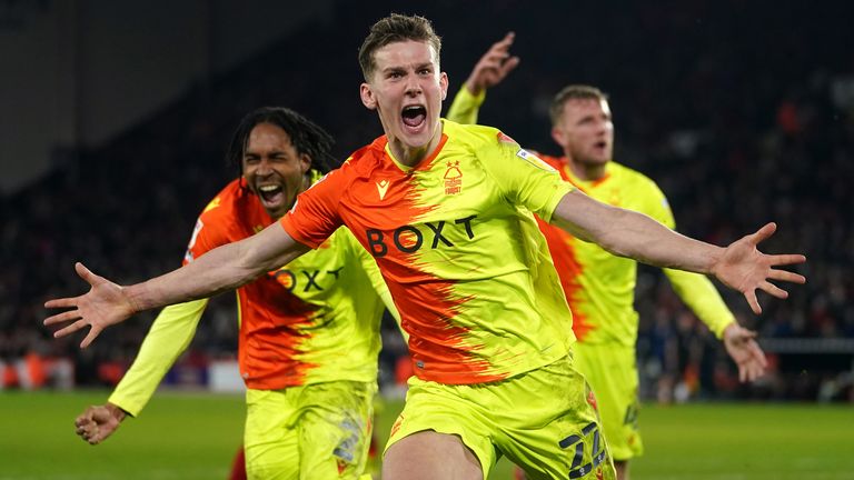 Ryan Yates scored a late equalizer for Nottingham Forest at Bramall Lane