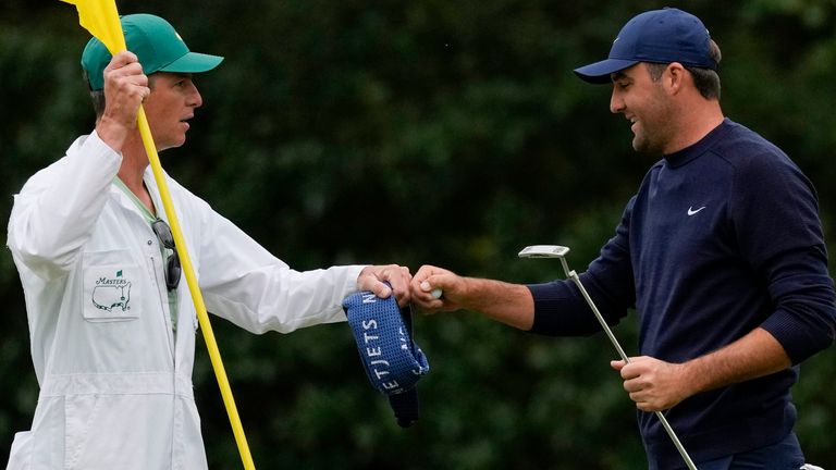 Excerpts from the action-packed second day of the 2023 Masters tournament in Augusta which ended with Scotty Scheffler leading by five shots.