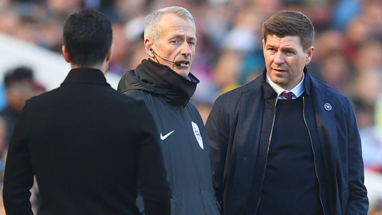 Steven Gerrard was unhappy after Arsenal lost