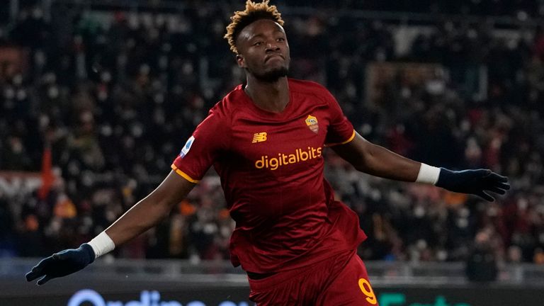 Tammy Abraham was at the window of Rome