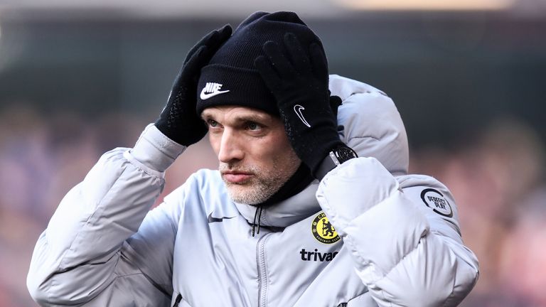 Thomas Tuchel at Burnley on Saturday