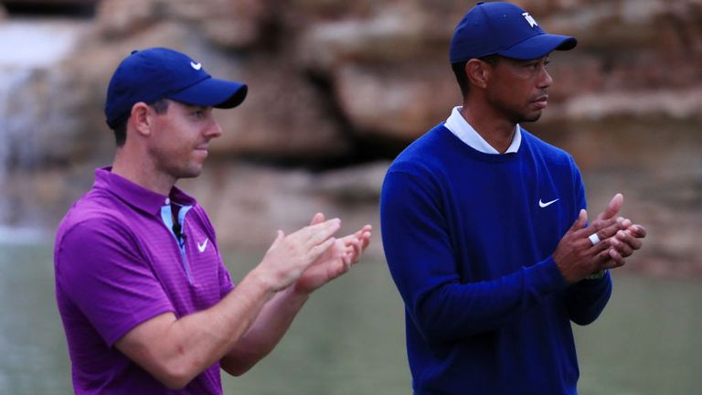 Rory McIlroy says Tiger Woods has made huge strides in recent weeks and is doing everything he can to play in The Masters.