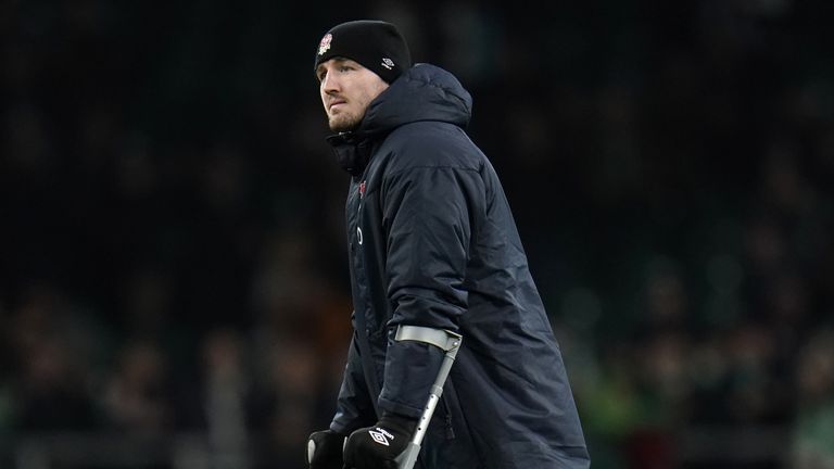 Tom Curry is the latest England player to be left out, suffering a hamstring injury against Ireland 