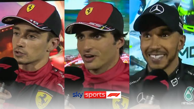 Leclerc, Sainz and Lewis Hamilton finished in the top three at the Bahrain Grand Prix