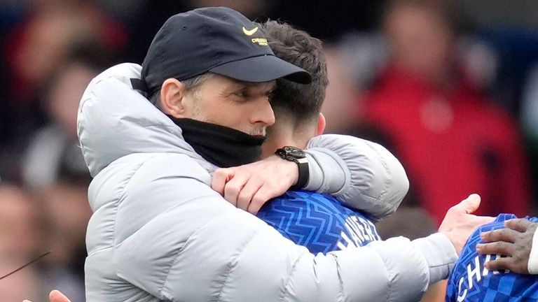 Thomas Tuchel celebrates after Chelsea beat Newcastle