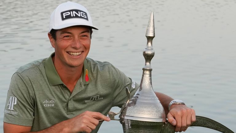 Victor Hovland admits he plays the best golf of his career but says he has the chance to go #1 in the world 