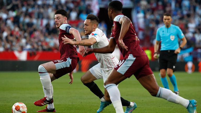 Declan Rice is back with West Ham