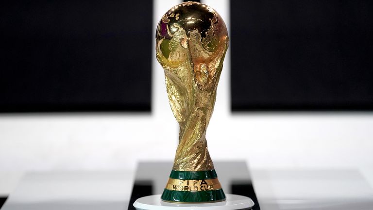 World Cup on screen in Qatar