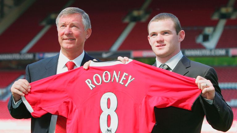 Rooney joined United from Everton in August 2004 for a fee of £30m after breaking in at Goodison Park as a teenager.